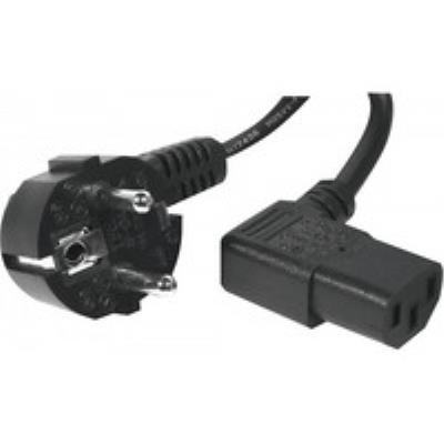 DEXLAN Cordon d'alimentation PC CEE7 / C13 coud&eacute; noir - 1,8 m
