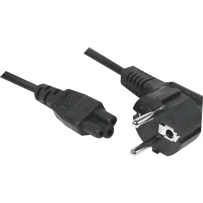 MANUTAN Cordon d alimentation tripolaire pour PC portable noir - 3,0 m