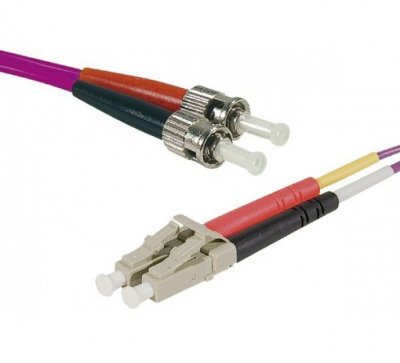 GENERIQUE Cordon duplex om4 50 125 rose lszh lc st - 1m 
