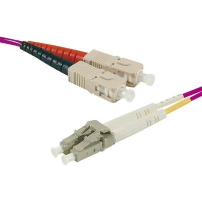 GENERIQUE Cordon duplex om4 50 125 rose lszh sc lc - 1m