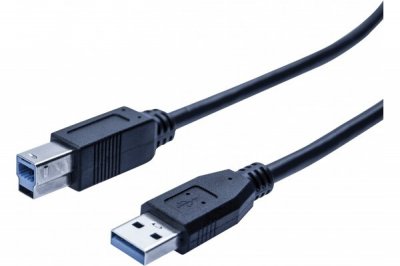 MCAD Cordon &eacute;co USB 3.0 type A / B noir - 0,5 m