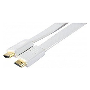 HYPERTEC Cordon hdmi high speed plat blanc 1m (128311) - Exertis Connect