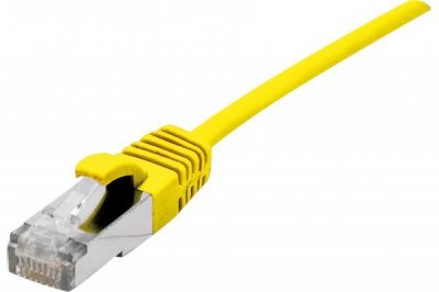 DEXLAN Cordon Patch Blind&eacute; Rj45 Fin Jaune 2m Cat 6a S/ftp Lsoh Sng