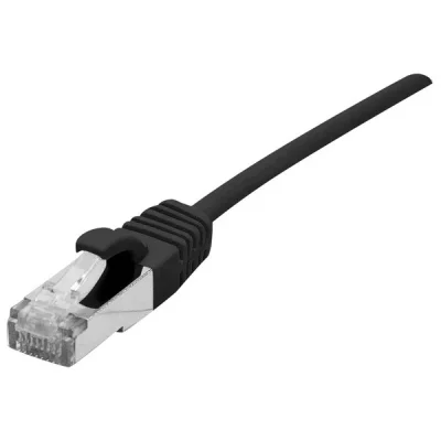 Cordon Patch Blind&eacute; Rj45 Fin Noir 3m Cat 6a S/ftp Lsoh Sng