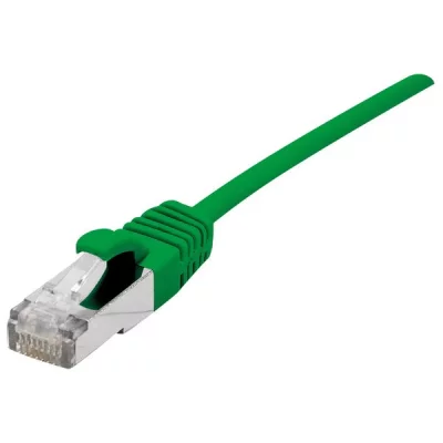 DEXLAN Cordon Patch Blind&eacute; Rj45 Fin Vert 0.3m Cat 6a S/ftp Lsoh Sng