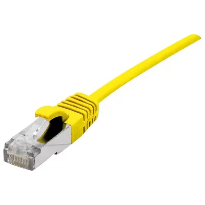 DEXLAN Cordon Patch Blind&eacute; Rj45 Jaune 0.5m Cat 6a S/ftp Lsoh Sng