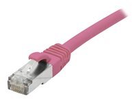 HYPERTEC Cordon patch rj45 f utp cat 6a lsoh snagless rose - 5 m