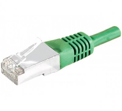 MANUTAN Cordon Patch Rj45 S/ftp Cat 6 15 M&egrave;tres Vert