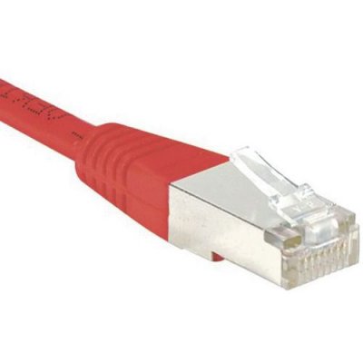 MANUTAN Cordon Rj45 Budget Cat&eacute;gorie 5e F/utp Rouge - 3 M