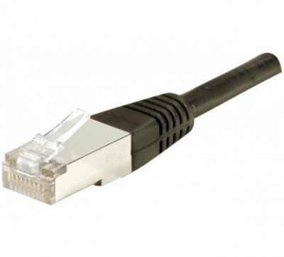 EXC Cordon Rj45 Budget Cat&eacute;gorie 6 F/utp Noir - 10 M