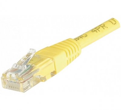 EXC Cordon Rj45 Budget Cat&eacute;gorie 6 U/utp Jaune - 5 M