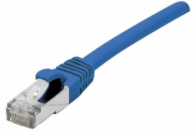 DEXLAN Cordon Rj45 Budget Sur C&acirc;ble Cat&eacute;gorie 7 S/ftp Lsoh Bleu 1m