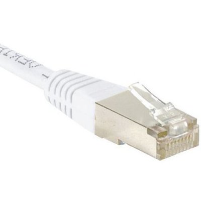 EXC Cordon RJ45 cat&eacute;gorie 5e F/UTP blanc - 2 m