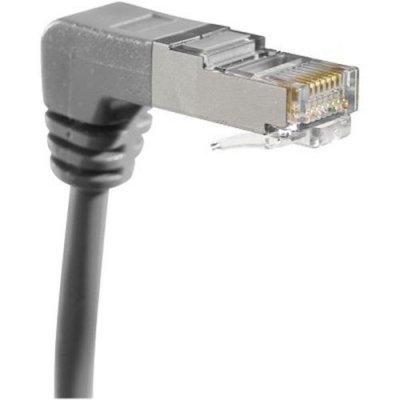 EXC Cordon Rj45 Cat&eacute;gorie 5e F/utp Coud&eacute; Bas Gris - 2 M
