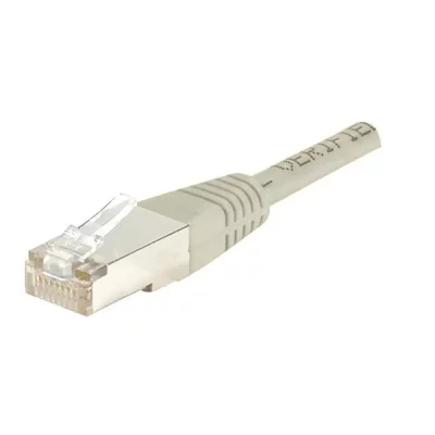 EXC Cordon RJ45 cat&eacute;gorie 5e F/UTP gris - 0,5 m