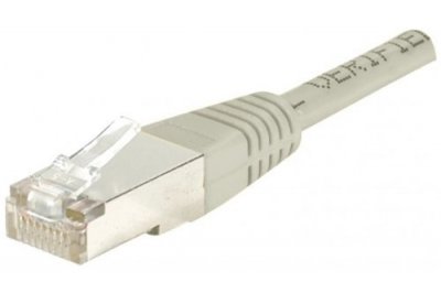 DEXLAN Cordon RJ45 cat&eacute;gorie 5e F/UTP gris - 0,7 m