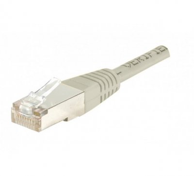 EXC Cordon RJ45 cat&eacute;gorie 5e F/UTP gris - 1,5 m