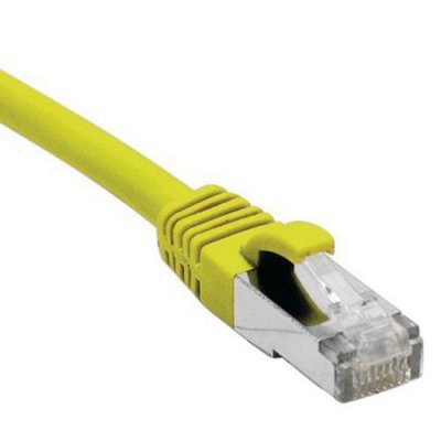 HYPERTEC Cordon RJ45 cat&eacute;gorie 5e F/UTP snagless jaune - 10 m
