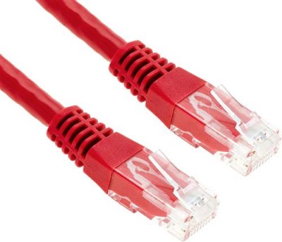 MCAD Cordon RJ45 cat&eacute;gorie 5e F/UTP snagless rouge - 2 m