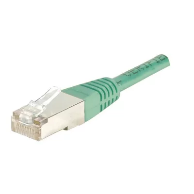 MANUTAN Cordon RJ45 cat&eacute;gorie 5e F/UTP vert - 0,5 m