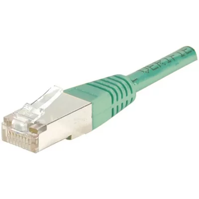 MANUTAN Cordon RJ45 cat&eacute;gorie 5e F/UTP vert - 1,5 m