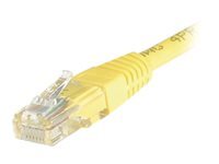 GENERIQUE Cordon RJ45 cat&eacute;gorie 5e U/UTP jaune - 0,5 m