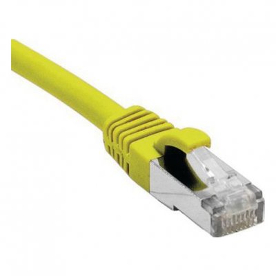 DEXLAN Cordon RJ45 cat&eacute;gorie 6 F/UTP LSOH snagless jaune - 1 m