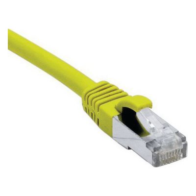 MANUTAN Cordon RJ45 cat&eacute;gorie 6 F/UTP LSOH snagless jaune - 25 m