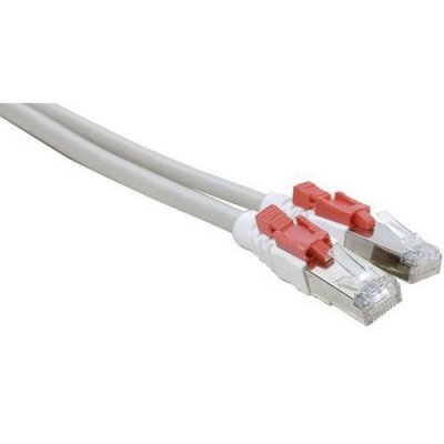 HYPERTEC Cordon RJ45 cat&eacute;gorie 6 S/FTP &agrave; verrouillage gris - 3 m