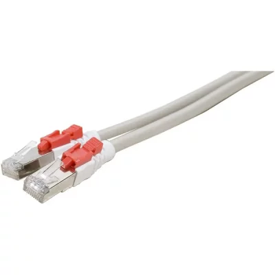 DEXLAN Cordon RJ45 cat&eacute;gorie 6 S/FTP &agrave; verrouillage gris - 5 m
