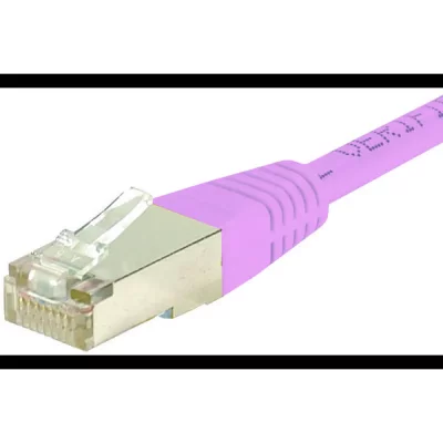 CUC Cordon Rj45 Cat&eacute;gorie 6 S/ftp Rose - 5 M