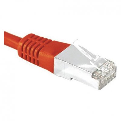 EXC Cordon RJ45 cat&eacute;gorie 6 S/FTP rouge - 0,15 m