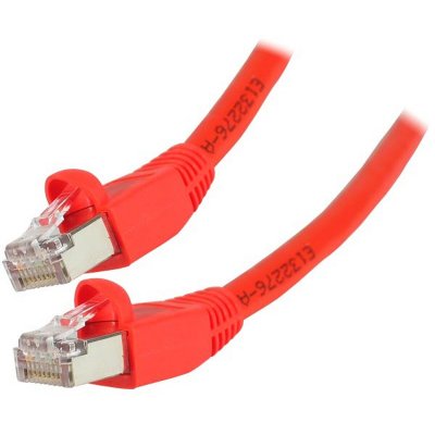 EXC Cordon RJ45 cat&eacute;gorie 6 S/FTP rouge - 2 m