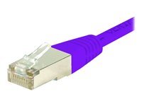 CONNECT Cordon RJ45 cat&eacute;gorie 6 S/FTP violet - 1 m