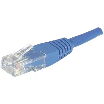 CONNECT Cordon RJ45 cat&eacute;gorie 6 U/UTP bleu - 15 m