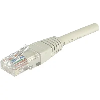 HYPERTEC Cordon RJ45 cat&eacute;gorie 6 U/UTP gris - 7 m