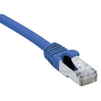 DEXLAN Cordon RJ45 cat&eacute;gorie 6A F/UTP LSOH snagless bleu - 0,5 m