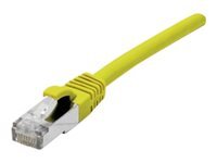 MANUTAN Cordon RJ45 cat&eacute;gorie 6A F/UTP LSOH snagless jaune - 2 m