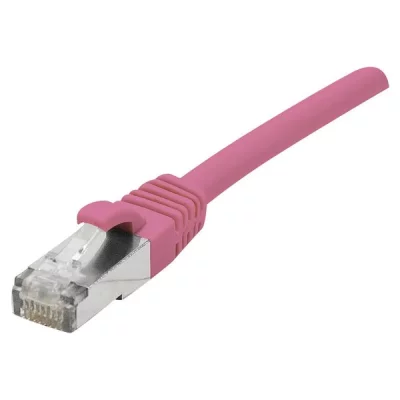 MCAD Cordon RJ45 cat&eacute;gorie 6A F/UTP LSOH snagless rose - 2 m