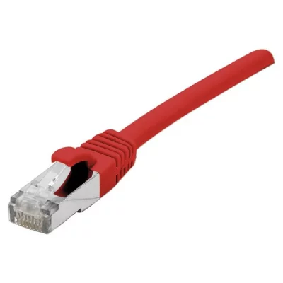 CUC Cordon RJ45 cat&eacute;gorie 6A F/UTP LSOH snagless rouge - 0,15 m