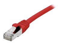 MANUTAN Cordon RJ45 cat&eacute;gorie 6A F/UTP LSOH snagless rouge - 0,3 m