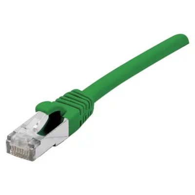 GENERIQUE Cordon RJ45 cat&eacute;gorie 6A F/UTP LSOH snagless vert - 0,15 m