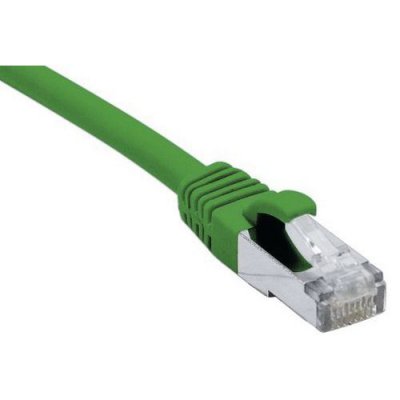 MANUTAN Cordon RJ45 cat&eacute;gorie 6A F/UTP LSOH snagless vert - 15 m