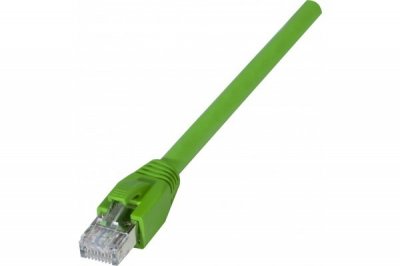 GENERIQUE Cordon RJ45 cat&eacute;gorie 6A S/FTP LSOH PUR snagless vert - 1 m