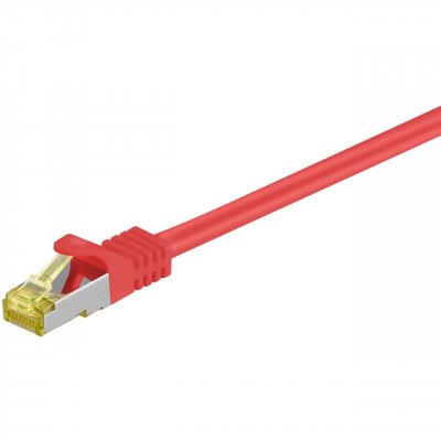 GOOBAY Cordon RJ45 cat&eacute;gorie 7 S/FTP 5 m (Rouge)