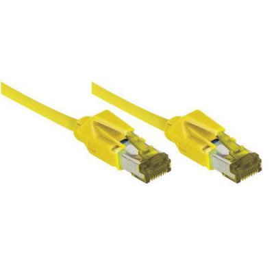 GENERIQUE Cordon RJ45 sur c&acirc;ble cat&eacute;gorie 7 S/FTP LSOH snagless jaune - 3 m