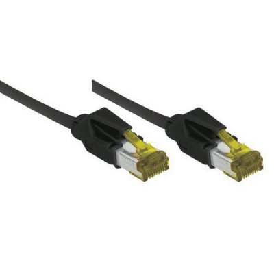 DEXLAN Cordon RJ45 sur c&acirc;ble cat&eacute;gorie 7 S/FTP LSOH snagless noir - 1 m