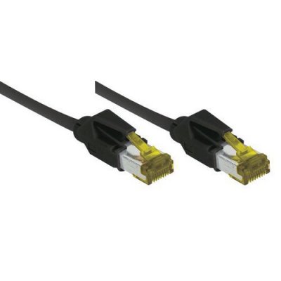 GENERIQUE Cordon RJ45 sur c&acirc;ble cat&eacute;gorie 7 S/FTP LSOH snagless noir - 5 m
