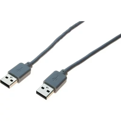 HYPERTEC Cordon USB 2.0 type A / A gris - 3,0 m