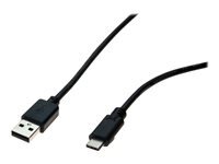 HYPERTEC Cordon USB 2.0 type A / C noir 1,0 m